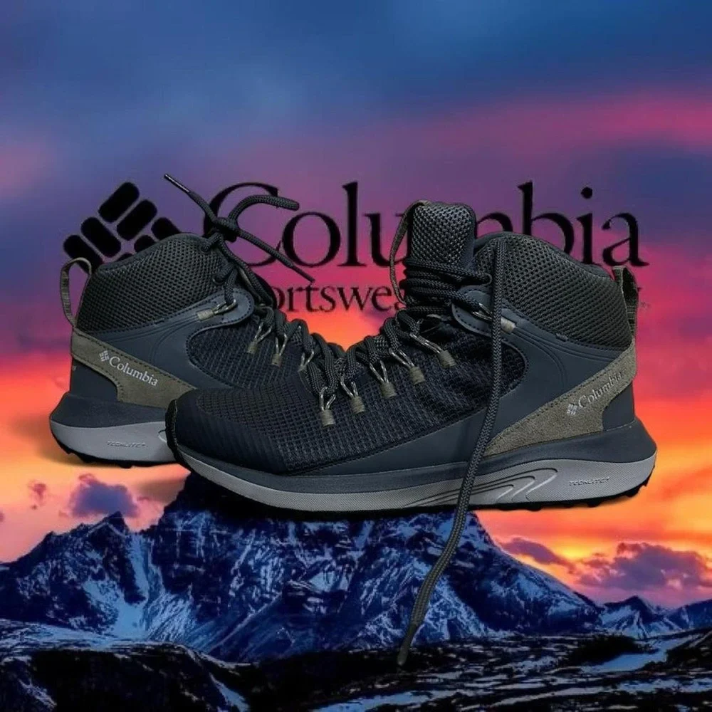 Columbia Waterproof Hiking Boots Grey Trail Shoes